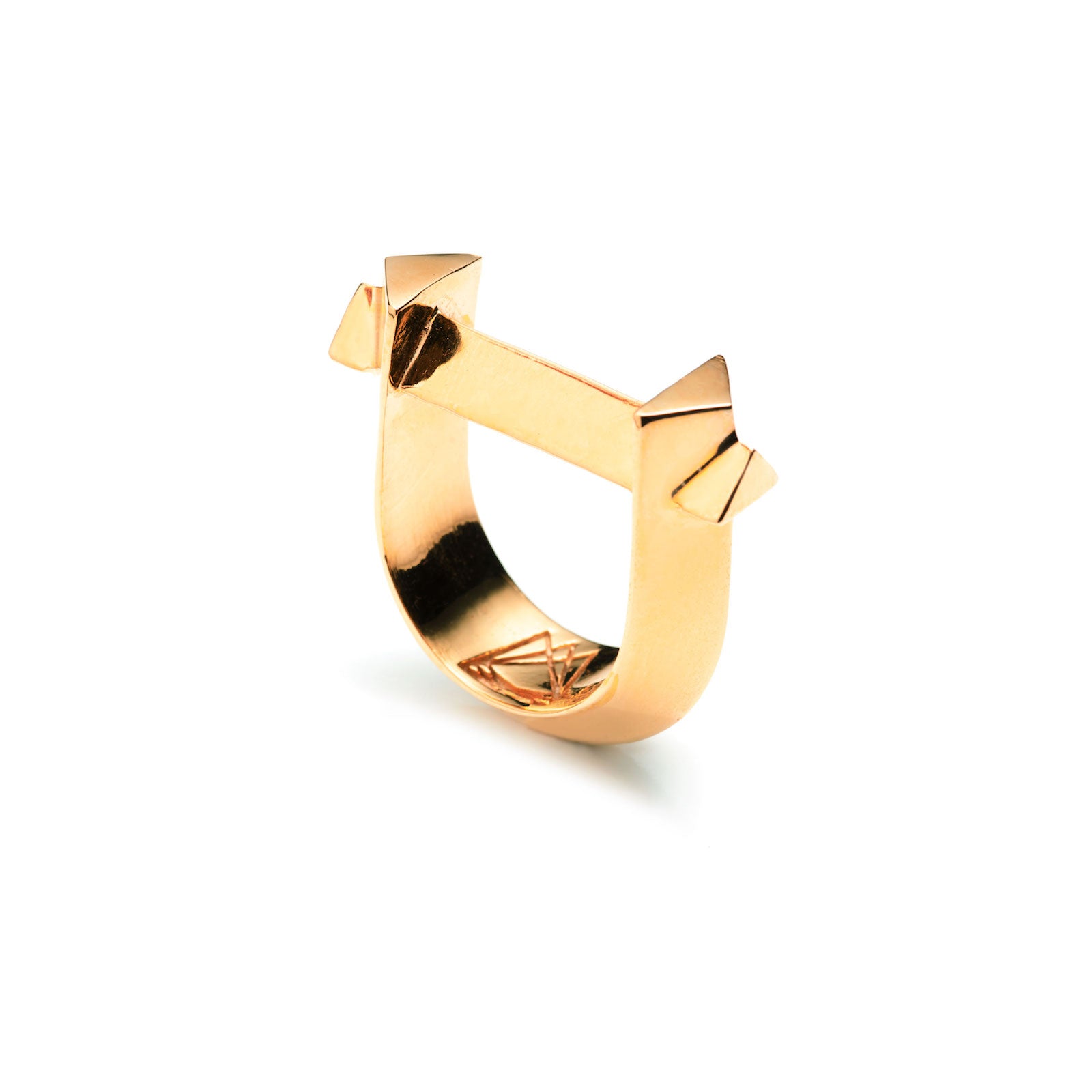 ARC RING - 18K GOLD PLATED BRASS