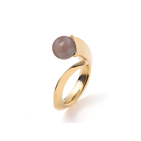 BIZOTE WRAP RING LIGHT AGATE