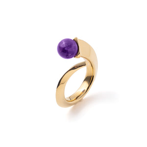 BIZOTE WRAP RING AMETHYST