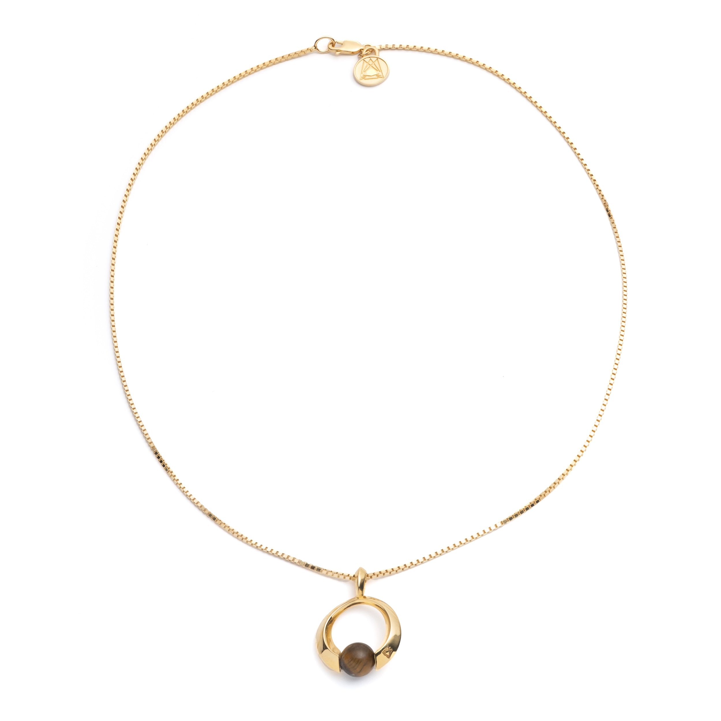BIZOTE PENDANT NECKLACE TIGERS EYE