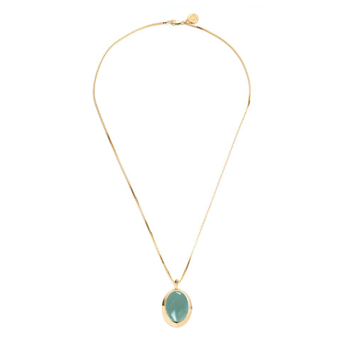 BIZOTE CAB PENDANT GREEN AVENTURINE