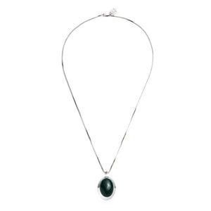 BIZOTE CAB PENDANT DARK AGATE