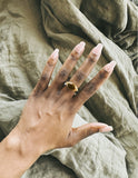 BIZOTE CAB RING TIGERS EYE